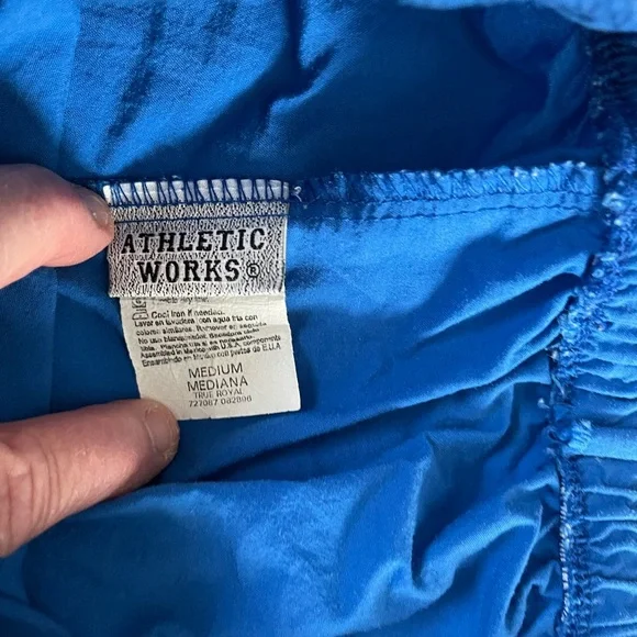 Vibrant Blue Elastic Waist Shorts!   Size Medium - Picture 2 of 3